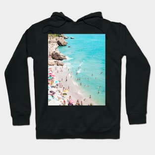 Coastal, Beach art, Blue Water, Sea, Ocean Hoodie